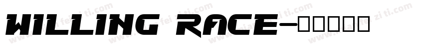 Willing Race字体转换